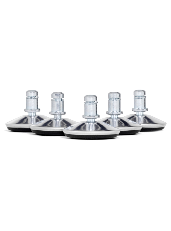 Пяточки для офисного кресла 5 шт хром