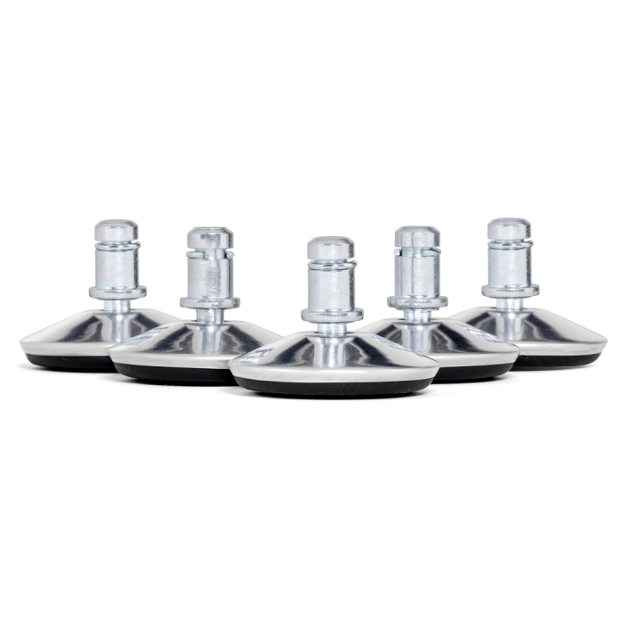Пяточки для офисного кресла 5 шт хром