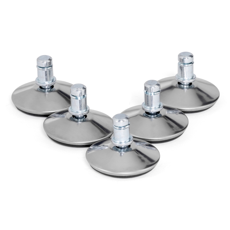 Пяточки для офисного кресла 5 шт хром
