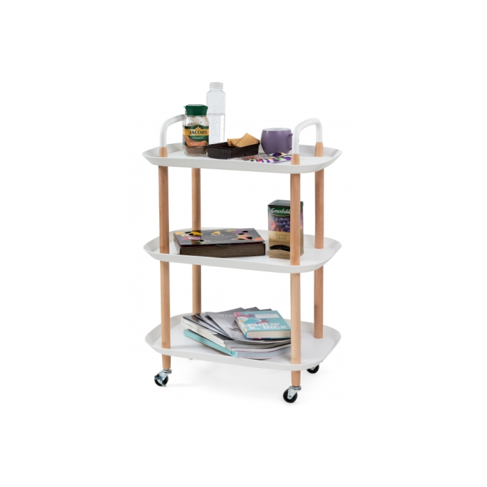 Сервировочный столик Case 56х35х82 white