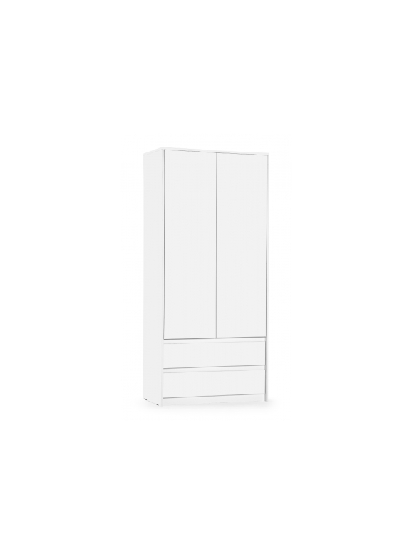 Шкаф Идена ШК06-900 ЛДСП белое / ЛДСП белое