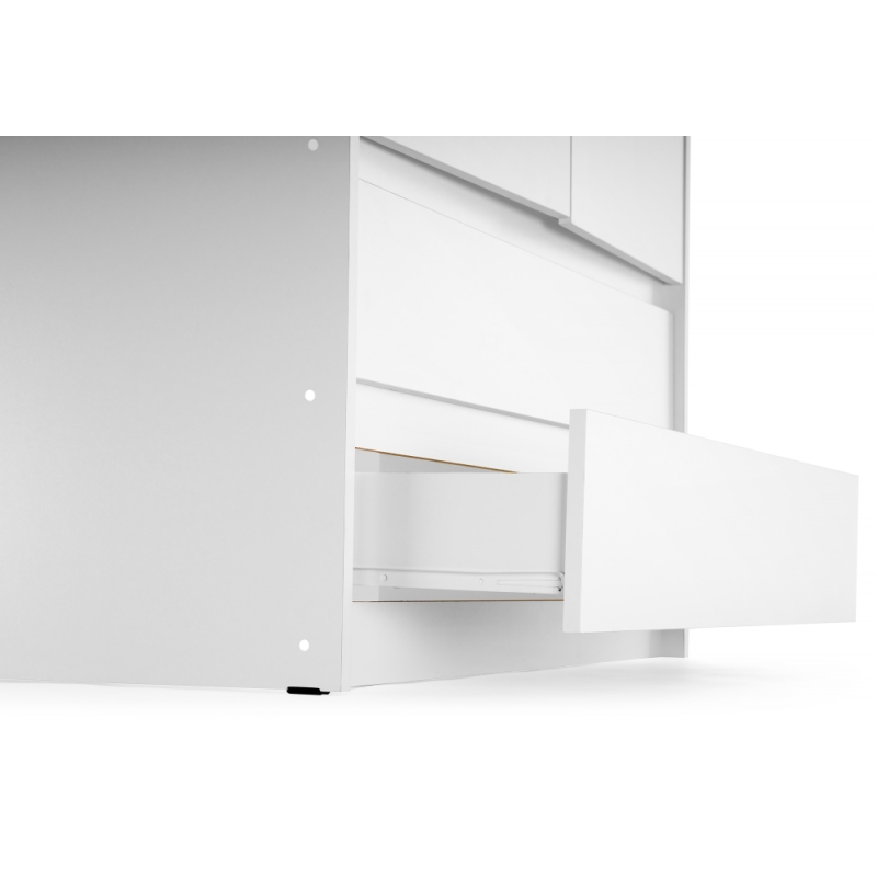 Шкаф Идена ШК06-900 ЛДСП белое / ЛДСП белое