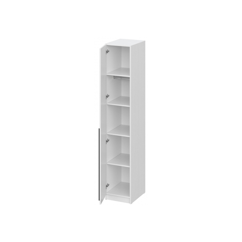 Шкаф Бирма ШК-400 белое дерево / белое дерево