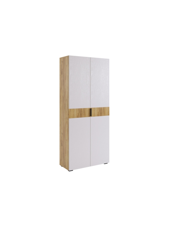 Шкаф Бери 80 дуб крафт золотой / белое дерево