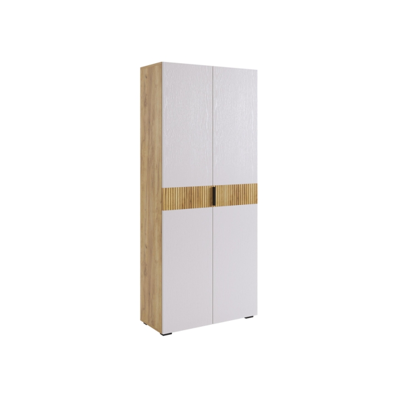 Шкаф Бери 80 дуб крафт золотой / белое дерево