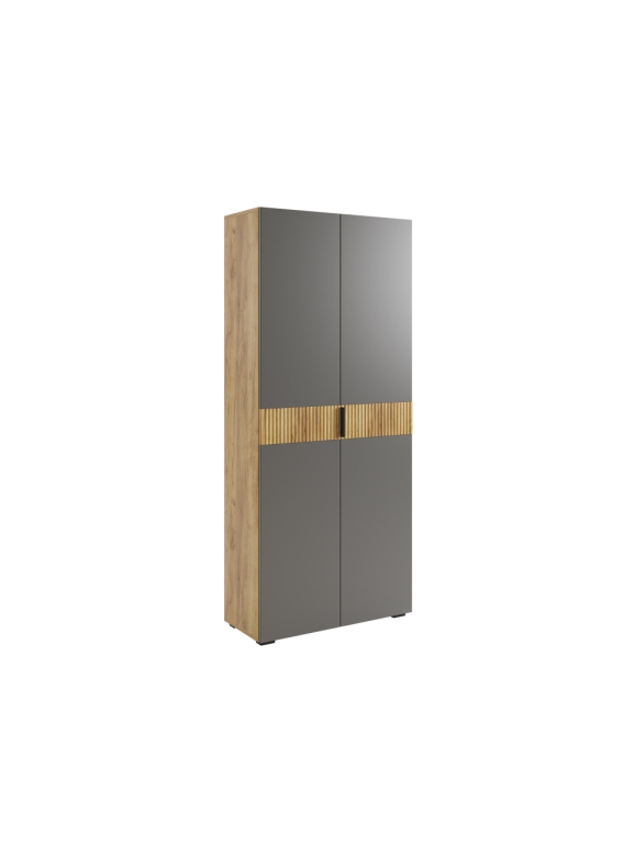 Шкаф Бери 80 дуб крафт золотой / графит