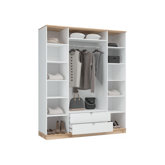 Шкаф Джидда 1800 белый / дуб делано