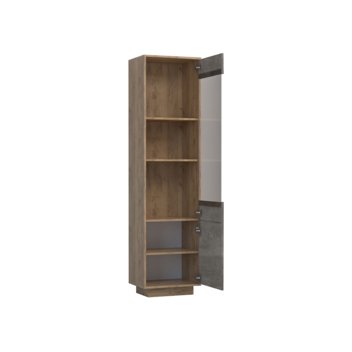 Шкаф Эго ПС-1 на подиуме дуб крафт золотой / камень темный