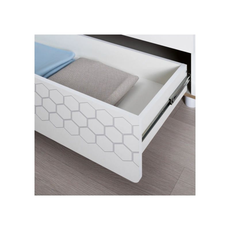 Шкаф Эльга белый шагрень / дуб белый exclusive