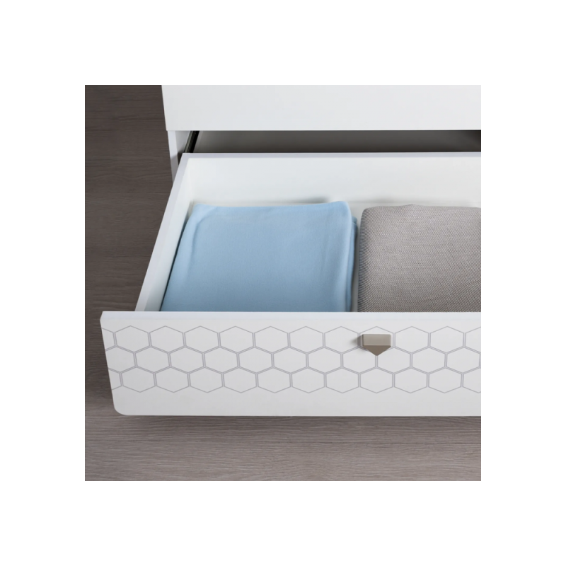 Шкаф Эльга белый шагрень / дуб белый exclusive