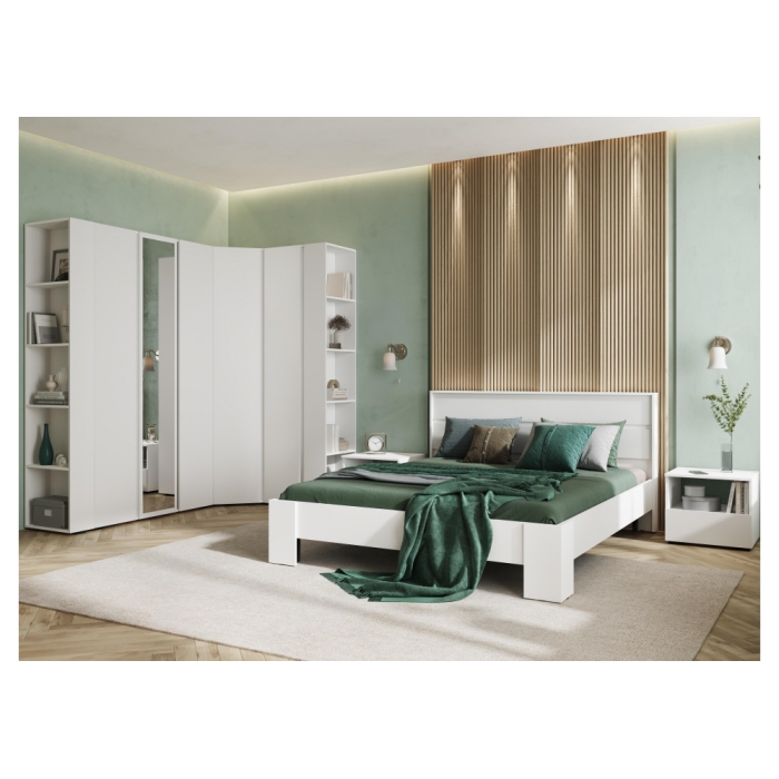 Шкаф Элла ШК 02 белый / белый