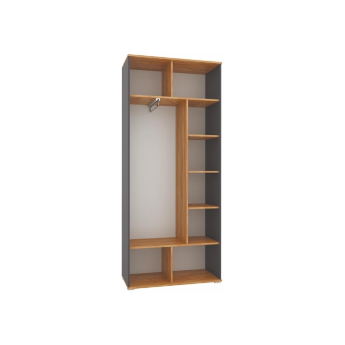 Шкаф Кассандра 92 дуб крафт золотой / антрацит