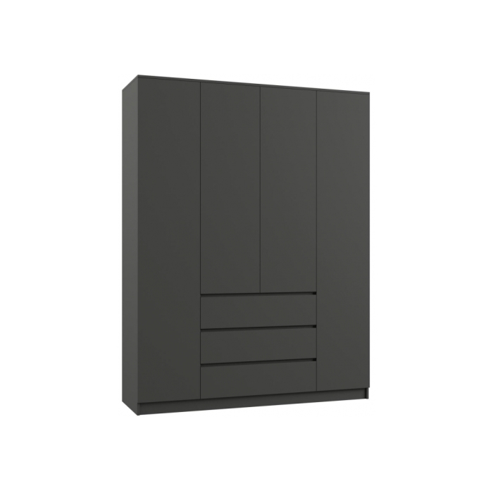 Шкаф Мадера ЛДСП графит новый