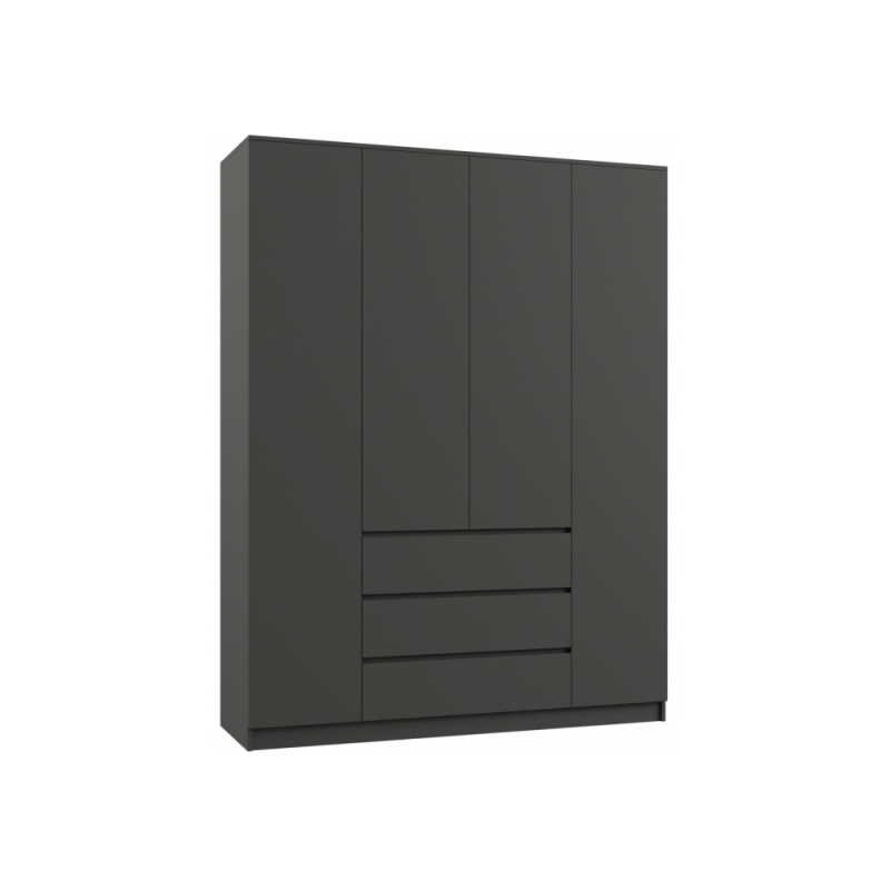 Шкаф Мадера ЛДСП графит новый