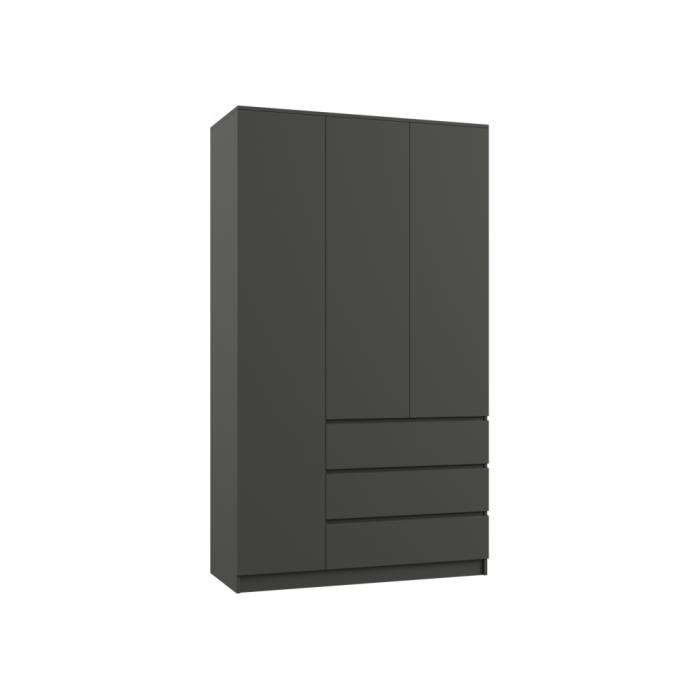 Шкаф Мадера ШМ 1200 ЛДСП графит новый