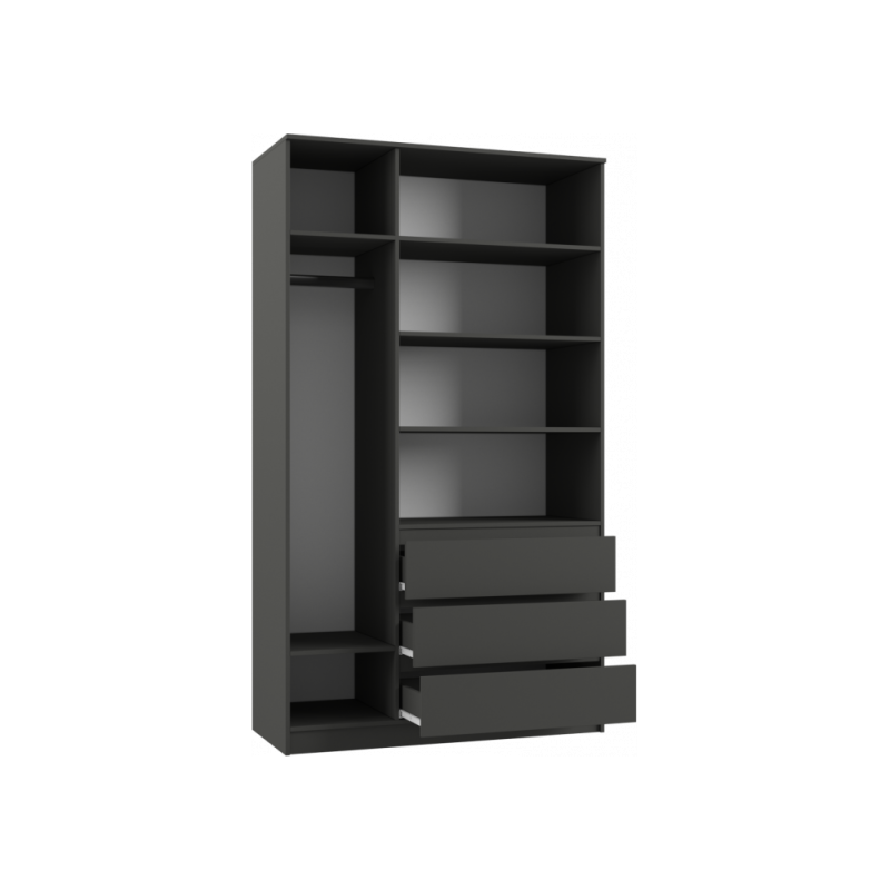 Шкаф Мадера ШМ 1200 ЛДСП графит новый