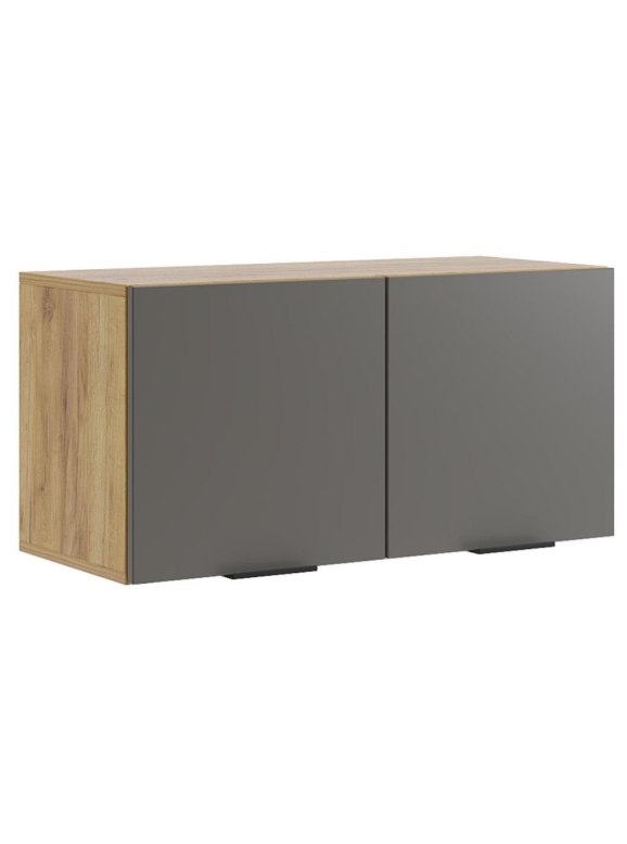 Шкаф навесной Бери 80 дуб крафт золотой / графит