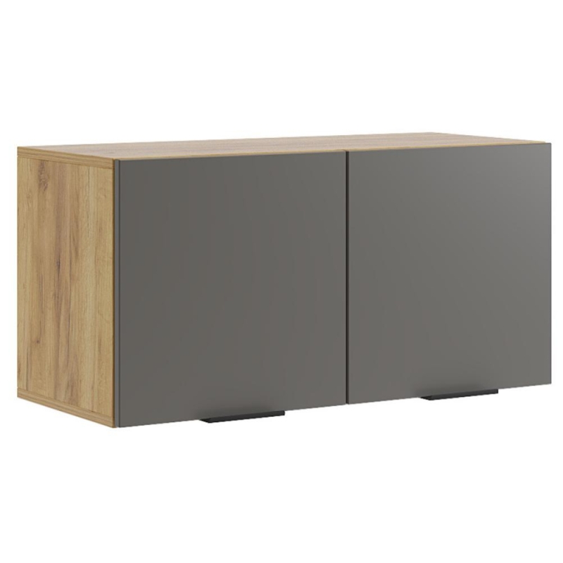 Шкаф навесной Бери 80 дуб крафт золотой / графит