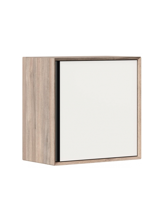 Шкаф навесной Электра 600 вяз дымчатый / белый