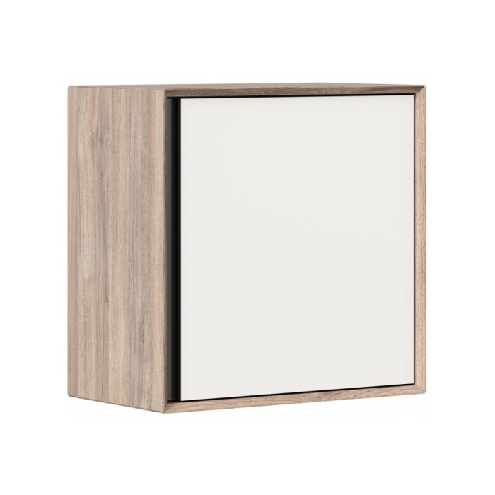 Шкаф навесной Электра 600 вяз дымчатый / белый