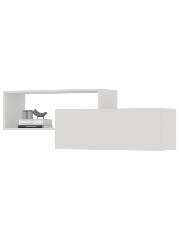 Шкаф навесной Элла ПЛ 01 белый / белый