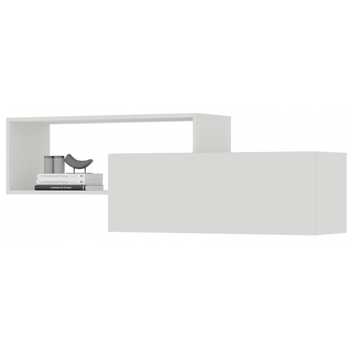 Шкаф навесной Элла ПЛ 01 белый / белый