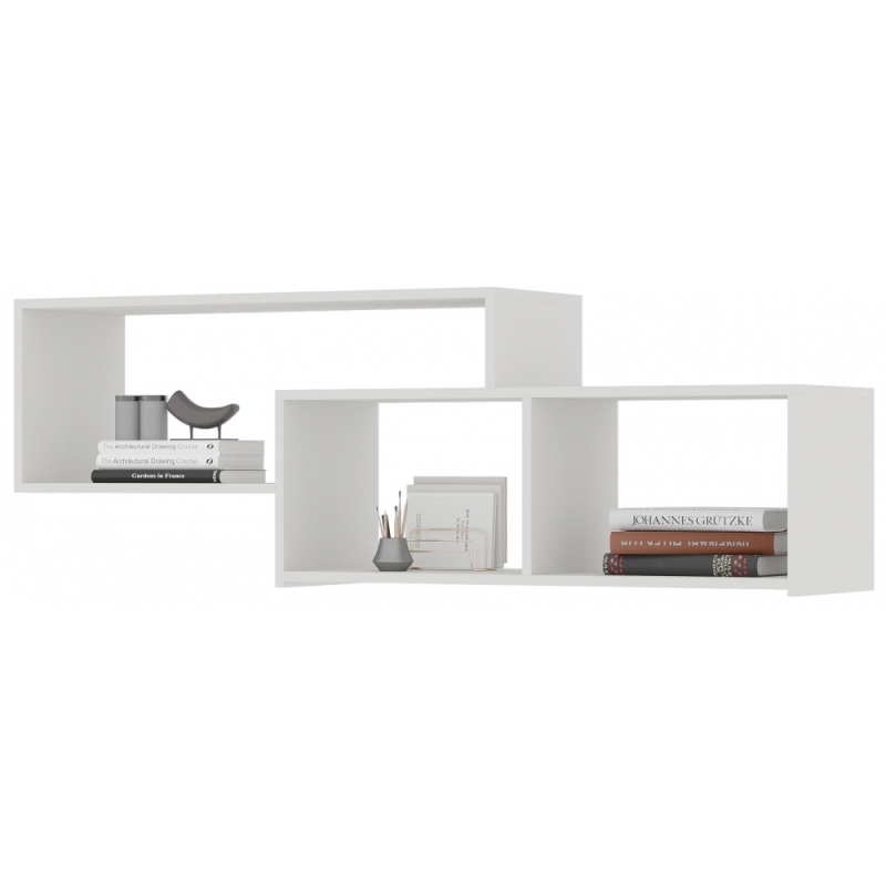 Шкаф навесной Элла ПЛ 01 белый / белый