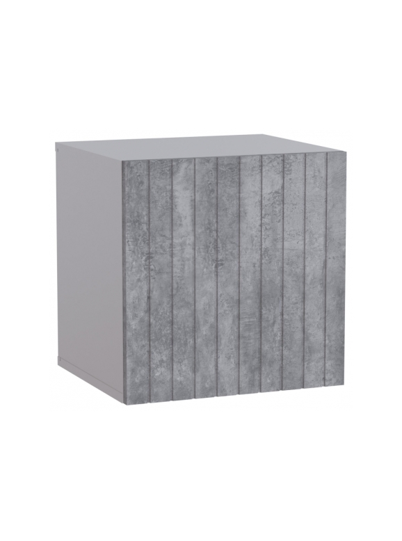 Шкаф навесной Эннис белый / бетон светлый