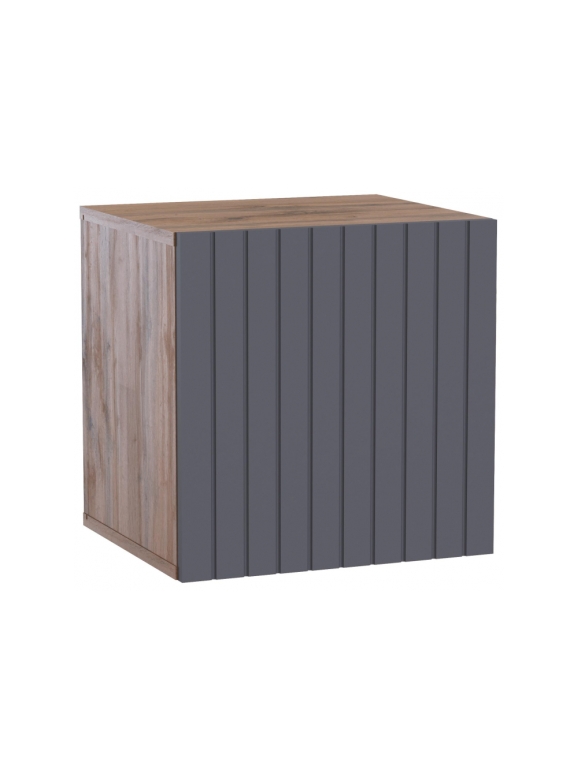 Шкаф навесной Эннис дуб вотан / графит софт