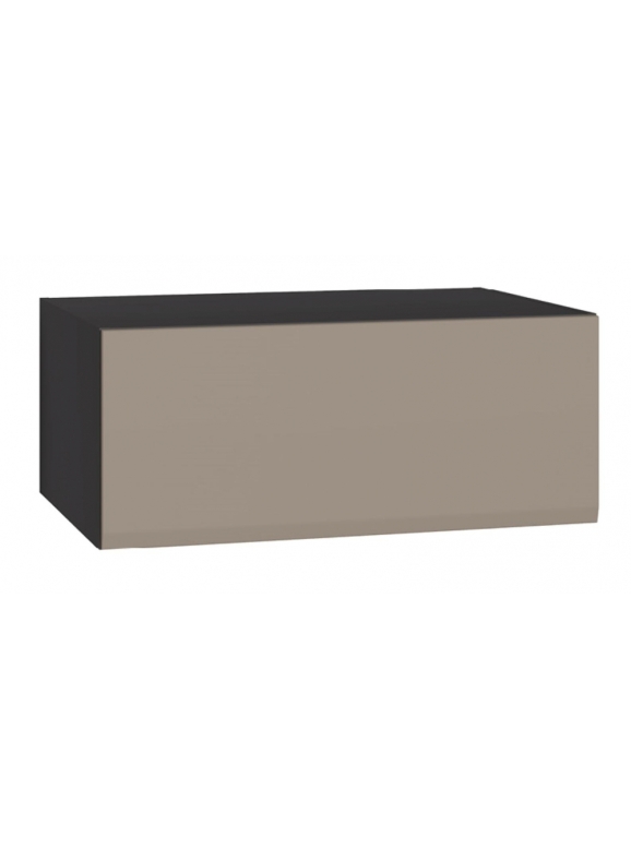 Шкаф навесной Сейдиль 16.314.02 антрацит / веллюто капучино