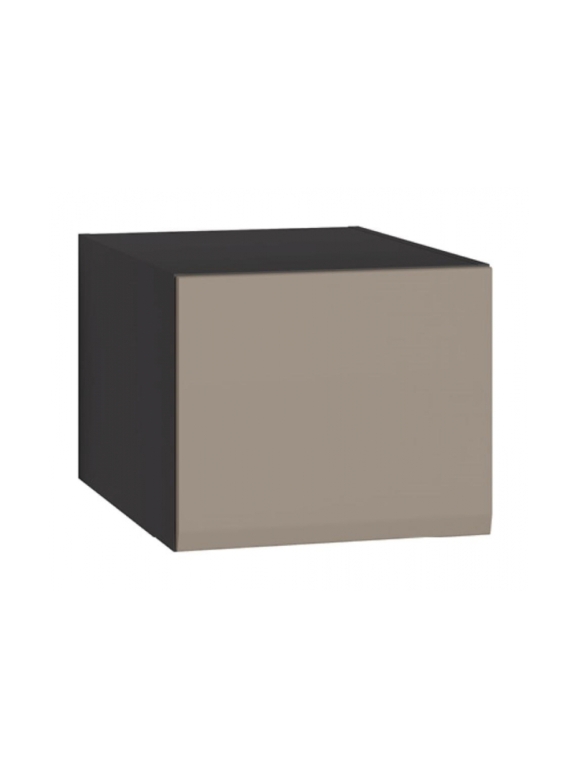 Шкаф навесной Сейдиль 16.314.03 антрацит / веллюто капучино