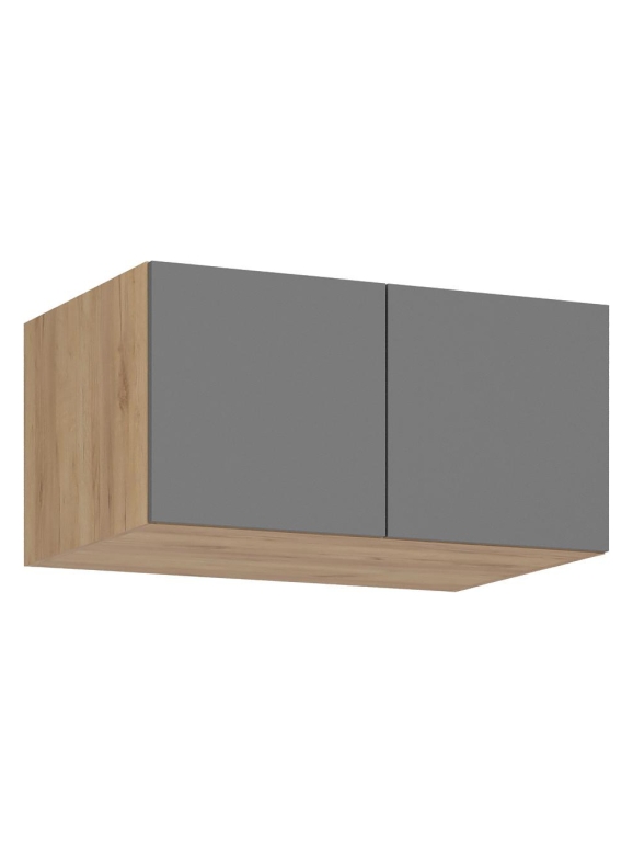 Шкаф навесной Широн 800 графит серый / дуб крафт золото