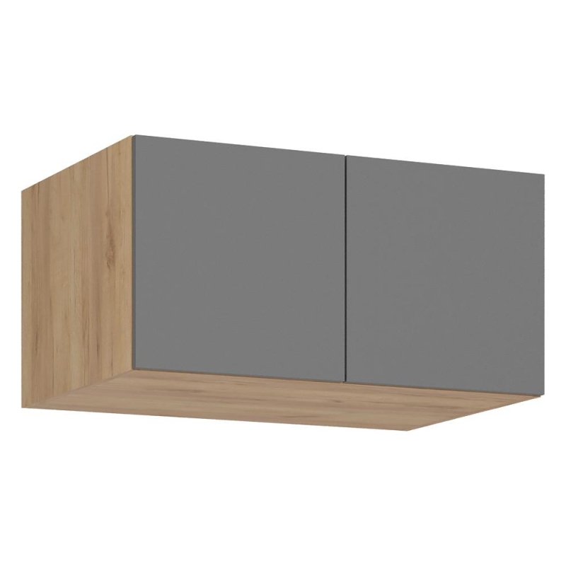 Шкаф навесной Широн 800 графит серый / дуб крафт золото