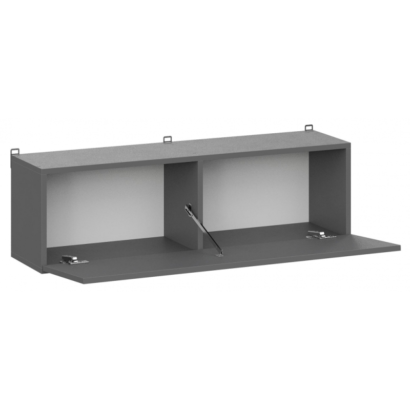 Шкаф навесной Сибити графит серый