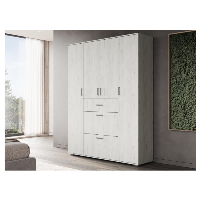 Шкаф Паркинс ШК 03 дуб крафт белый