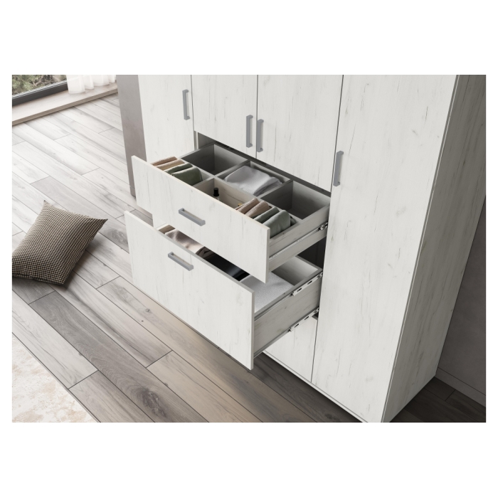 Шкаф Паркинс ШК 03 дуб крафт белый