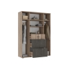 Шкаф Паркинс ШК 03 железный камень / дуб каньон