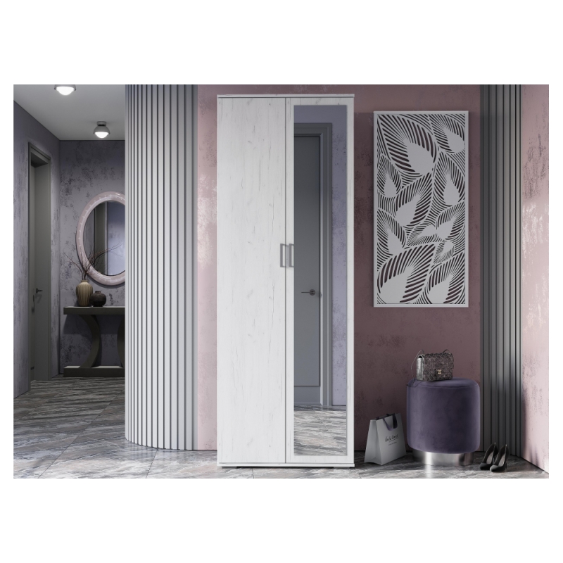 Шкаф Паркинс ШК 04 дуб крафт белый