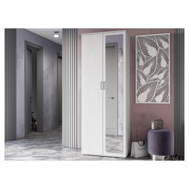 Шкаф Паркинс ШК 04 дуб крафт белый