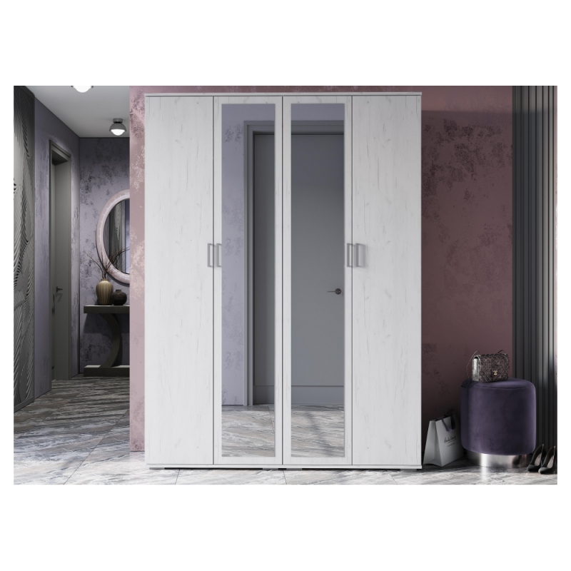 Шкаф Паркинс ШК 04 дуб крафт белый