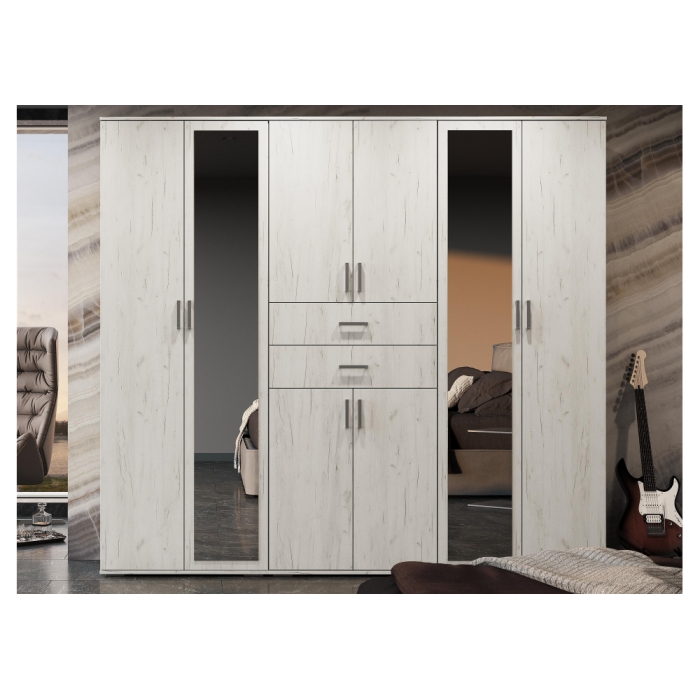 Шкаф Паркинс ШК 04 дуб крафт белый