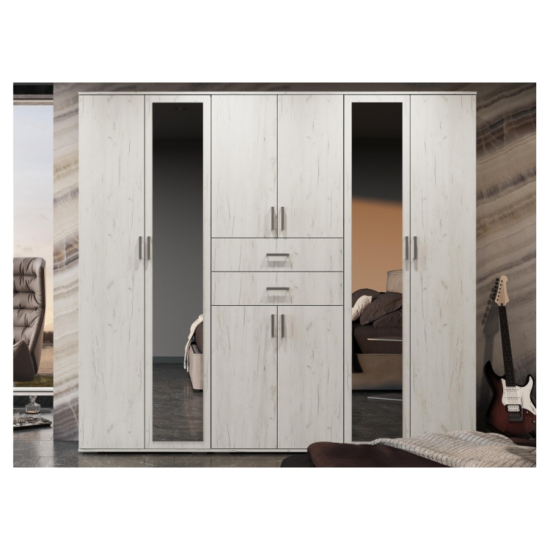 Шкаф Паркинс ШК 04 дуб крафт белый