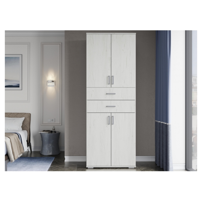 Шкаф Паркинс ШК 05 дуб крафт белый