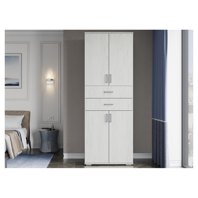 Шкаф Паркинс ШК 05 дуб крафт белый