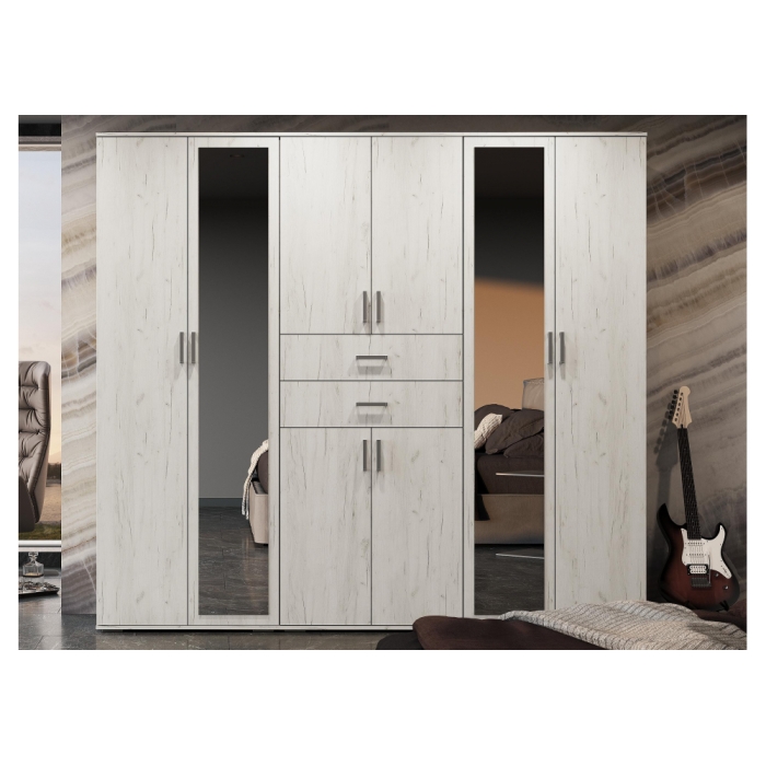 Шкаф Паркинс ШК 05 дуб крафт белый