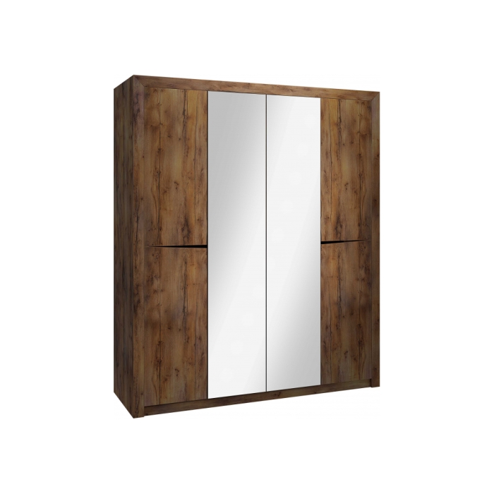 Шкаф Саманта с зеркалом таксония шоколадная