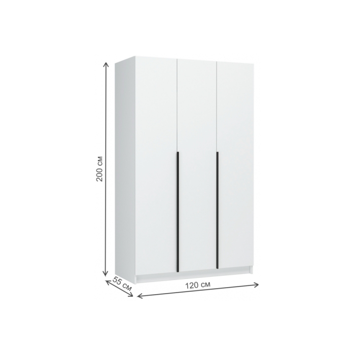 Шкаф Широн 1200 белый / белый с антресолью