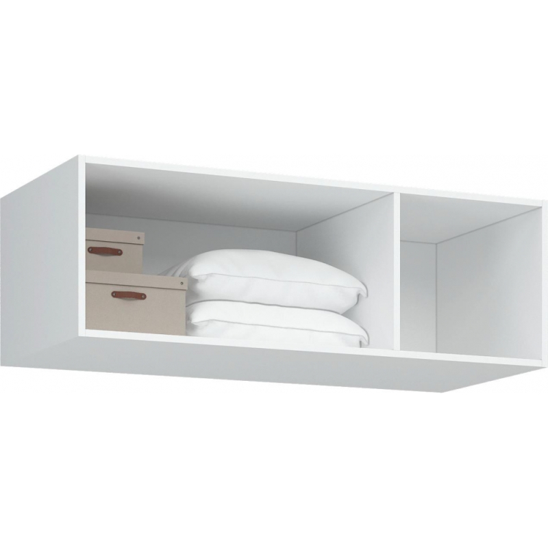 Шкаф Широн 1200 белый / белый с антресолью