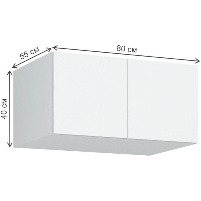 Шкаф Широн 1600 белый / белый с антресолью
