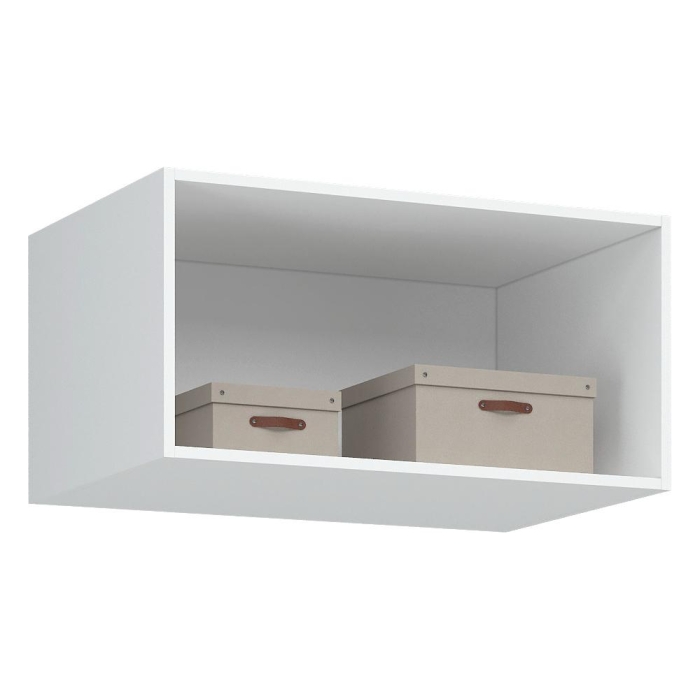 Шкаф Широн 1600 белый / белый с антресолью